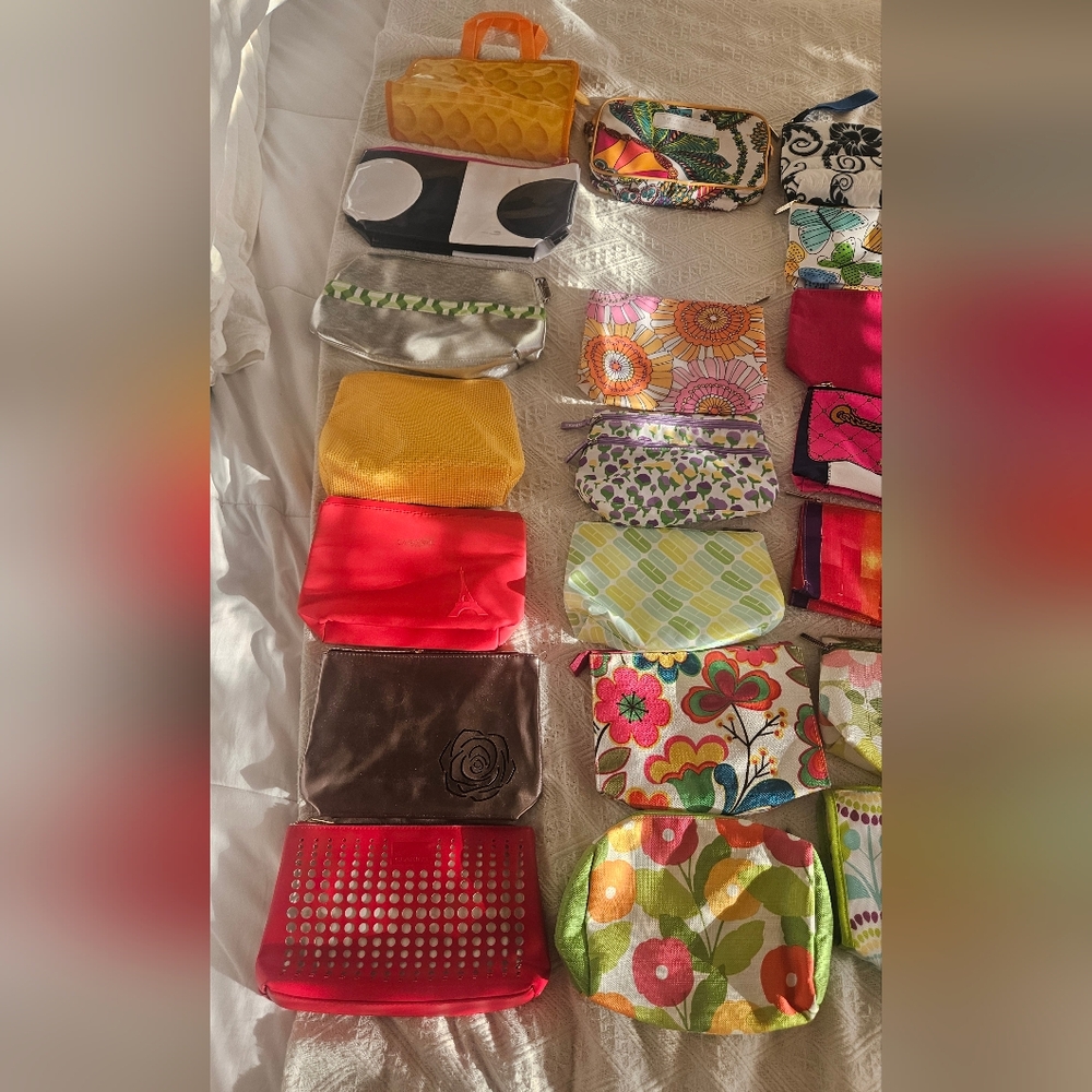 Cosmetic Bag Lot OF 38 PCS.